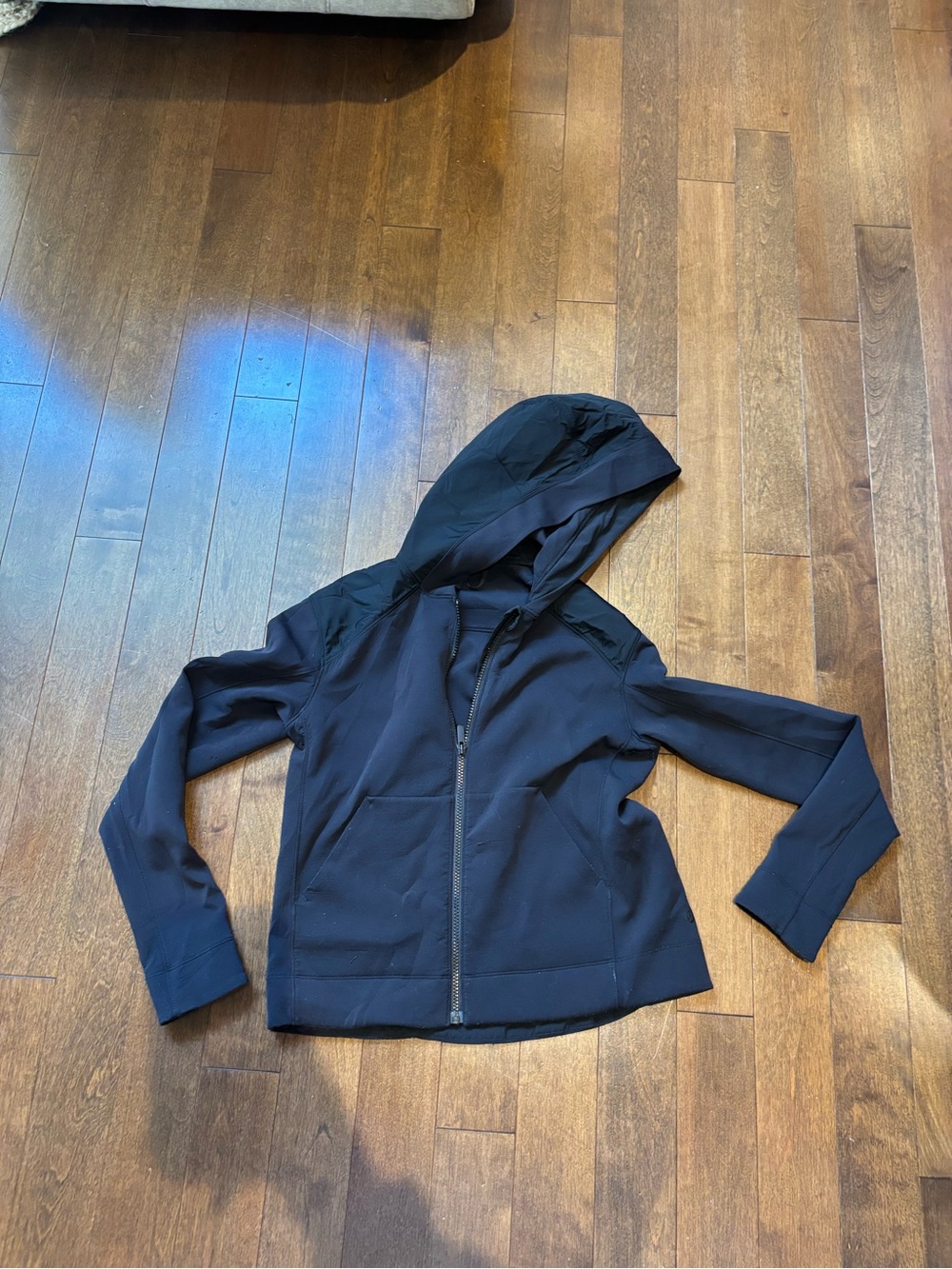 lululemon athletica Black Hooded Zip Jacket - Women's